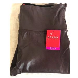 SPANX faux Leather leggings Sz XS